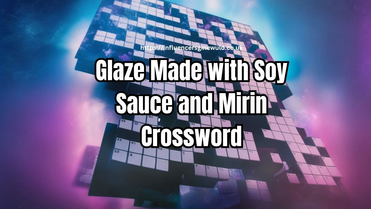 glaze made with soy sauce and mirin crossword